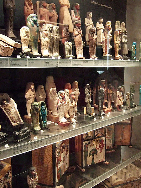 File:Egyptian funerary figurines louvre.jpg