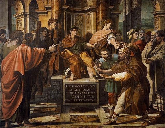Ficheiro:V&A - Raphael, The Conversion of the Proconsul (1515).jpg