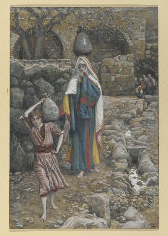 Brooklyn_Museum_-_Jesus_and_his_Mother_at_the_Fountain_(Jsus_et_sa_mre__la_fontaine)_-_James_Tissot_-_overall
