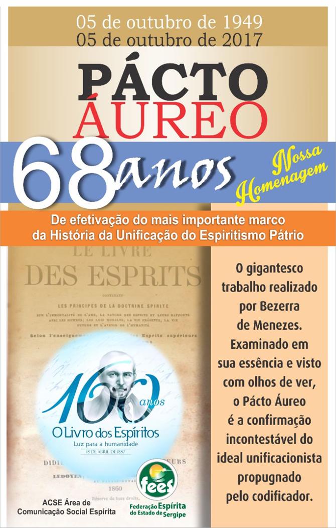CARTAZ PACTO ÁUREO - 1949-2017