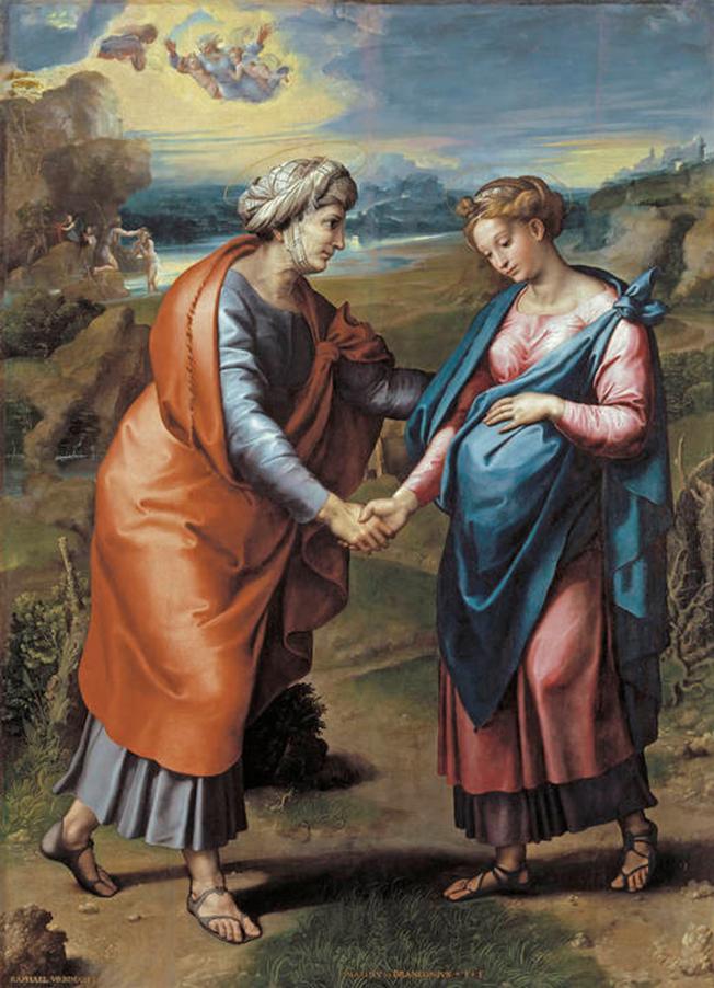 https://upload.wikimedia.org/wikipedia/commons/e/eb/Raphael_-_The_visitation.jpg