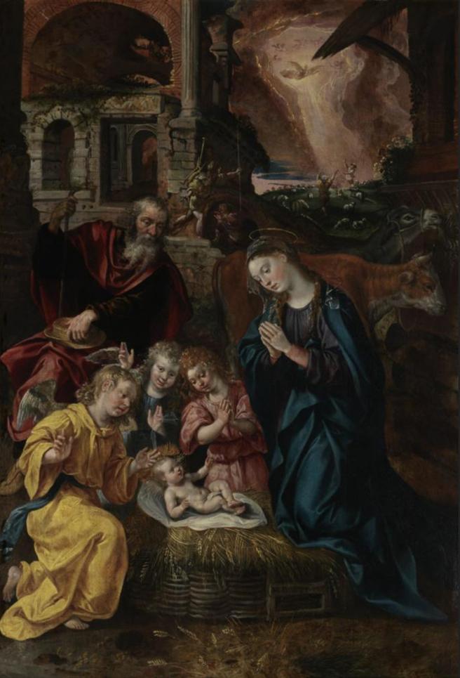 https://upload.wikimedia.org/wikipedia/commons/f/f8/Marten_de_vos_Nativity.jpg