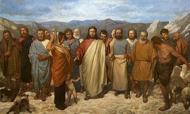 File:Christ with his disciples. Mironov.jpg