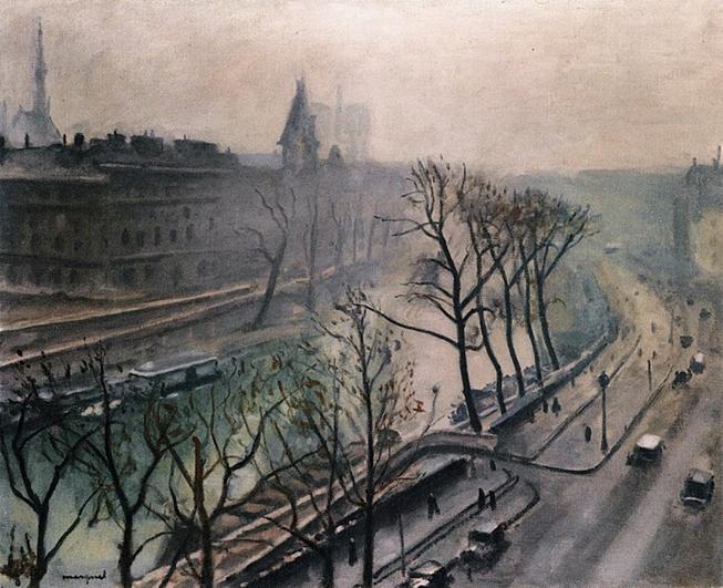Ficheiro:Albert Marquet, 1938c - Paris, Quai des Grands Augustins, Twilight.jpg