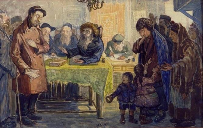 Arquivo: Moshe Rynecki- Le Get (divórcio) .jpg