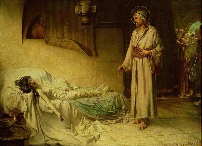 File:George Percy Jacomb-Hood - The Raising of Jairus' Daughter (1895).jpg