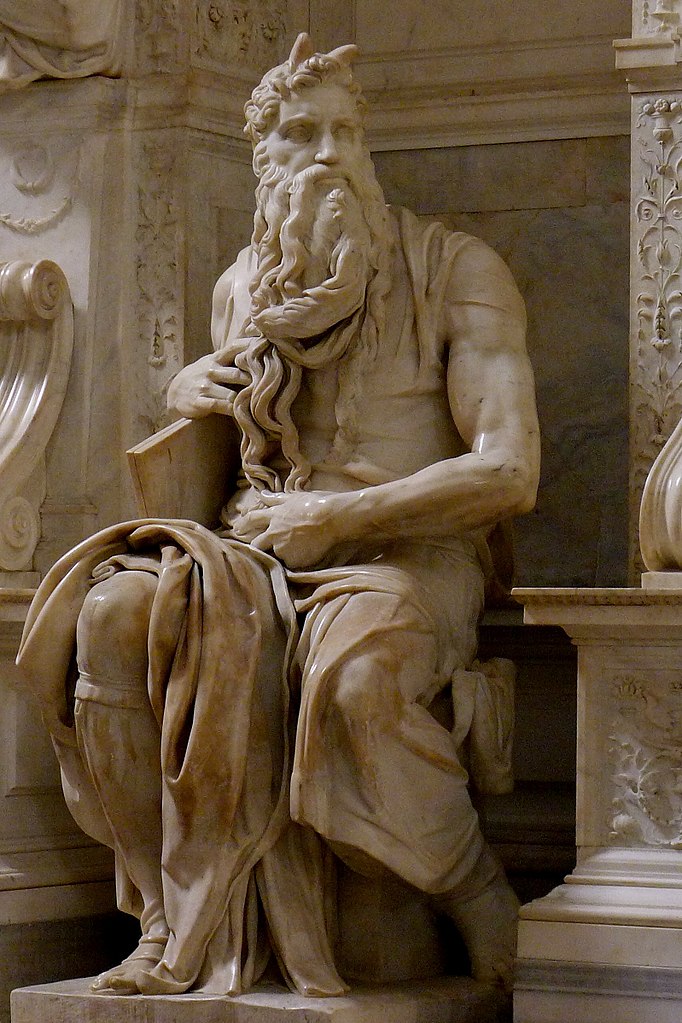 https://upload.wikimedia.org/wikipedia/commons/thumb/0/0f/%27Moses%27_by_Michelangelo_JBU140.jpg/682px-%27Moses%27_by_Michelangelo_JBU140.jpg