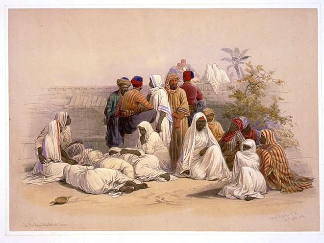 Arquivo: Um mercado de escravos no Cairo-David Roberts.jpg