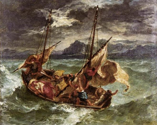 Arquivo: Eugène Delacroix - Cristo no Lago de Gennezaret - WGA06219.jpg