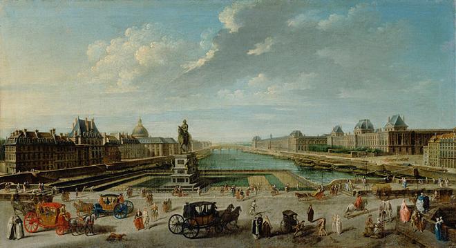 File:Nicolas-Jean-Baptiste Raguenet, A View of Paris from the Pont Neuf - Getty Museum.jpg