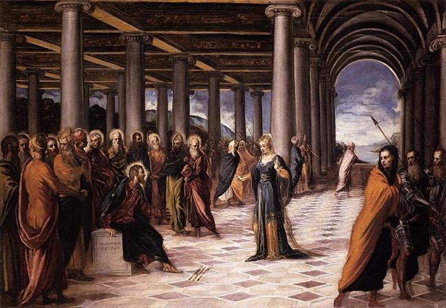 Arquivo: Jacopo Tintoretto - Cristo e a mulher apanhada em adultrio - WGA22436.jpg