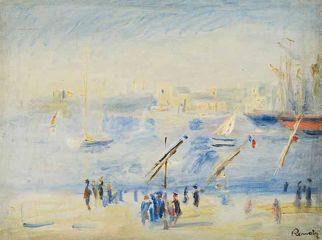 Arquivo: 1890 Pierre-Auguste Renoir peinture  l'huile, Vieux Port  Marseille.jpg