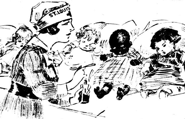 https://upload.wikimedia.org/wikipedia/commons/thumb/0/0b/Drawing_by_Marguerite_Martyn_of_a_visiting_nurse_with_medicine_and_four_babies%2C_1918.jpg/1024px-Drawing_by_Marguerite_Martyn_of_a_visiting_nurse_with_medicine_and_four_babies%2C_1918.jpg
