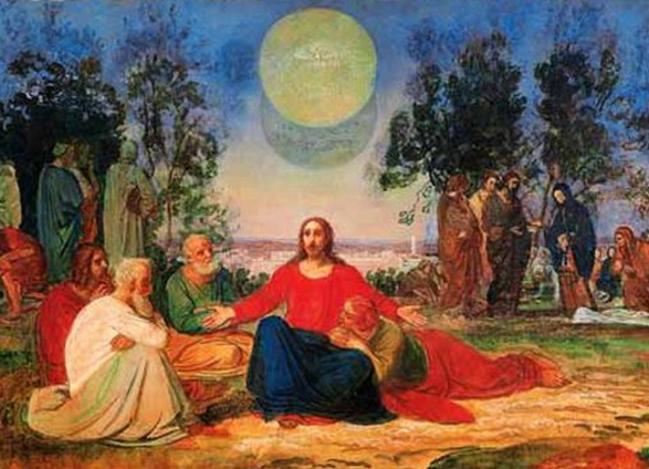 Pregação de Cristo no Monte das Oliveiras sobre a segunda vinda, 1840 - Alexander Ivanov