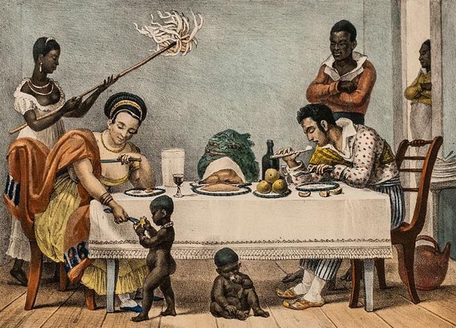 File: Uma família brasileira no Rio de Janeiro por Jean-Baptiste Debret 1839.jpg