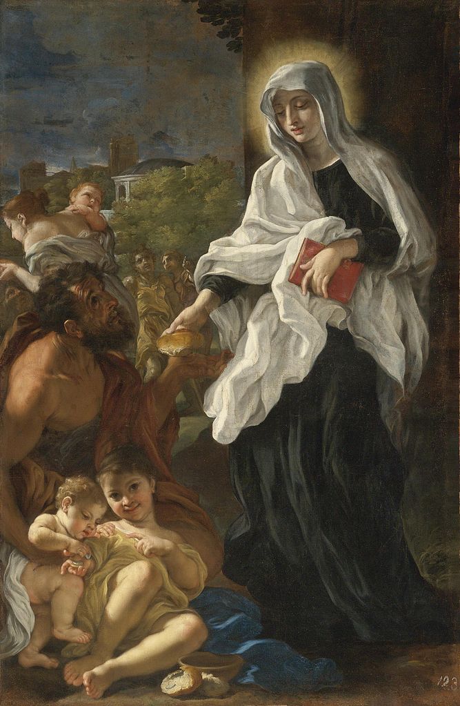 https://upload.wikimedia.org/wikipedia/commons/thumb/6/68/Baciccio-Saint_Francesca_Romana_Giving_Alms.jpg/667px-Baciccio-Saint_Francesca_Romana_Giving_Alms.jpg