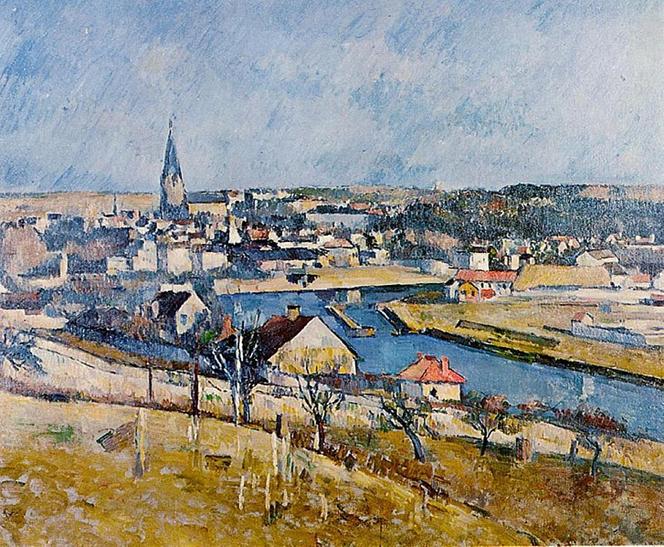 File: Melun visto de Le Me-sur-Seine, por Paul Czanne.jpg