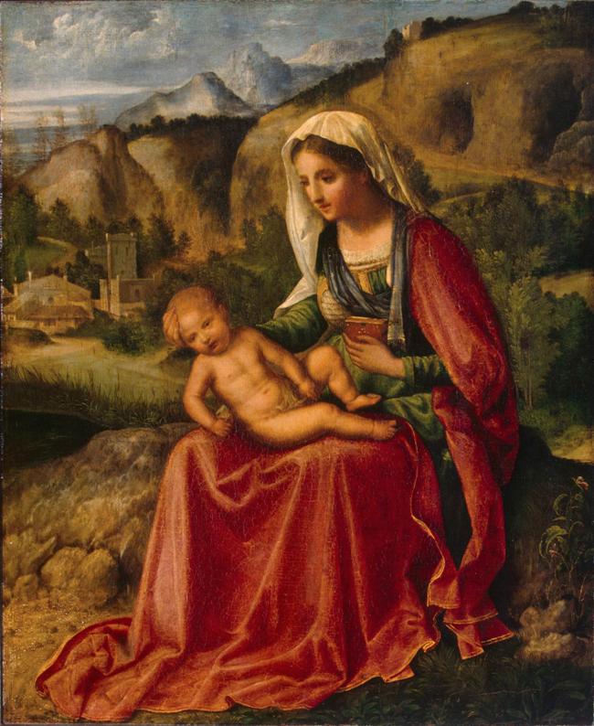 https://upload.wikimedia.org/wikipedia/commons/b/be/Giorgione%2C_Virgin_and_Child_in_a_Landscape.jpg