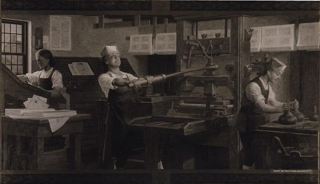 Ligaes Ficheiro: Franklin the printer.jpg