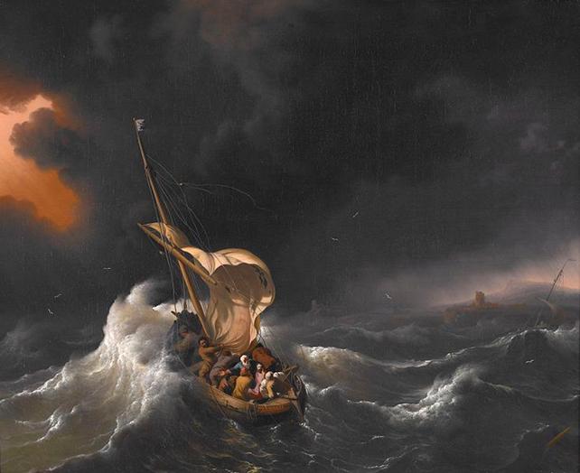 Arquivo: Backhuysen, Ludolf - Cristo na Tempestade no Mar da Galilia - 1695.jpg