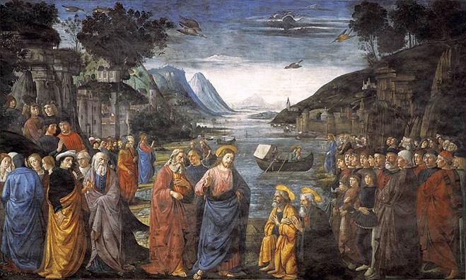 Arquivo: Ghirlandaio, Domenico - Chamada dos Apstolos - 1481.jpg