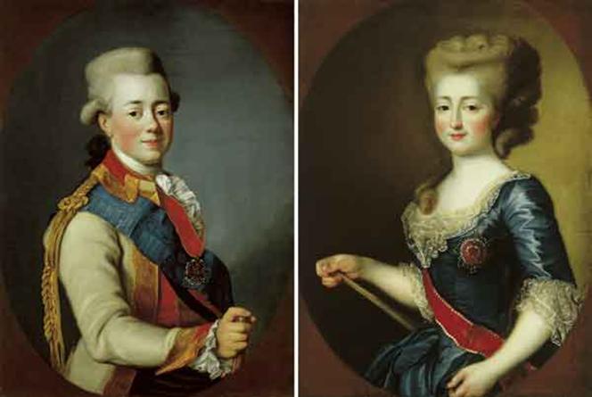 File:Paul I and wife by G.Skorodumov (1782, Pavlovsk).jpg