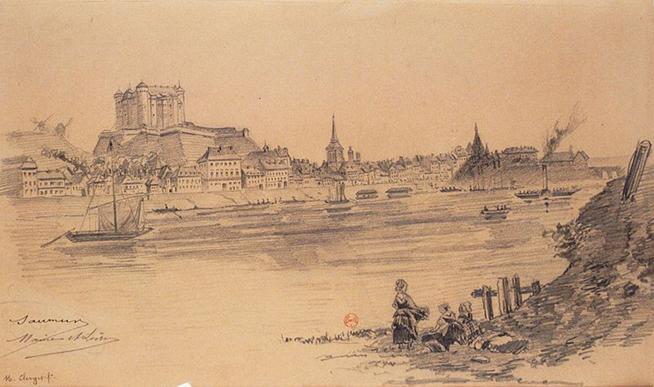 File:Saumur Loire dessin.jpg
