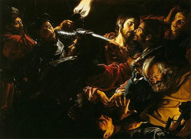 Arquivo: Douffet, Grard - A tomada de Cristo com o episdio de Malchus - c.  1620.jpg