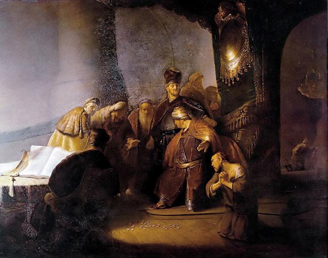 Ficheiro: Judas devolvendo as trinta peas de prata - Rembrandt.jpg