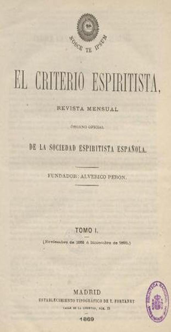 Revista Mensual - El Criterio Espiritista