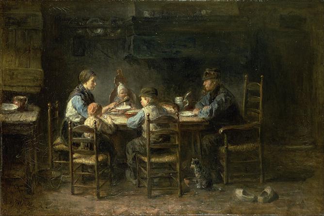 Arquivo: Jozef Israëls - Família de camponeses à mesa - Google Art Project.jpg
