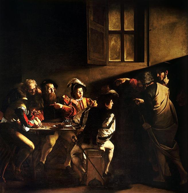 800px-The_Calling_of_Saint_Matthew-Caravaggo_(1599-1600)