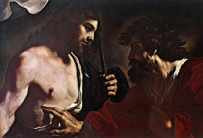 800px-Guercino_-_Doubting_Thomas_-_WGA10951