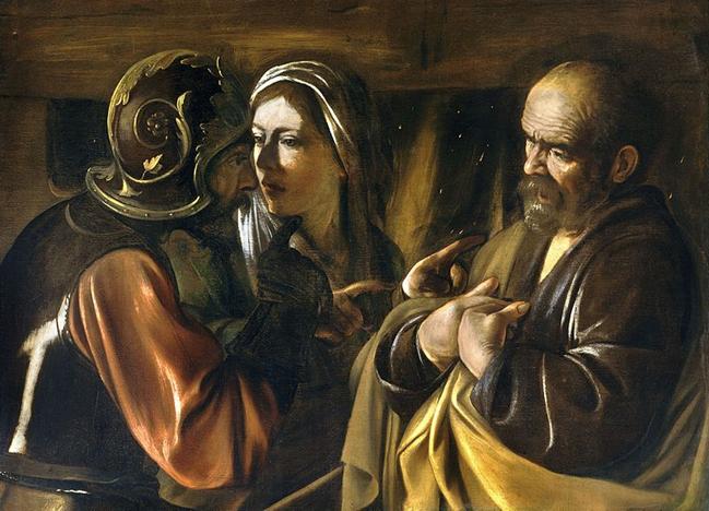 The Denial of Saint Peter by Caravaggio