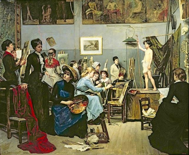 733px-Bashkirtseff_-_In_the_Studio