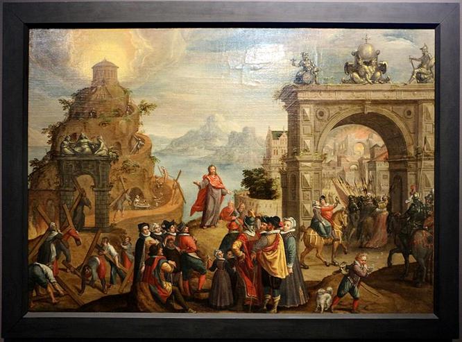 Cerchia_di_gillis_mostaert,_scelta_della_via_larga_o_stretta,_1580_ca.