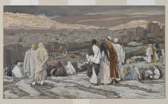 Arquivo: Museu do Brooklyn - Os disc�pulos que deixaram seu esconderijo Assistem de Afar na agonia - James Tissot.jpg