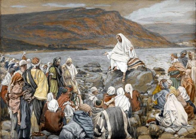 Arquivo: Museu do Brooklyn - Jesus ensina o povo � beira-mar (J�sus enseigne le peuple pr�s de la mer) - James Tissot - global.jpg