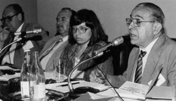 Marilia preside o I Simp�sio Jur�dico Esp�rita na OAB-SP- Dr Vinicius (Presidente do Tribunal de Al�ada) - M  Rocha - Marilia de Casro - Dr  Freitas Nobre