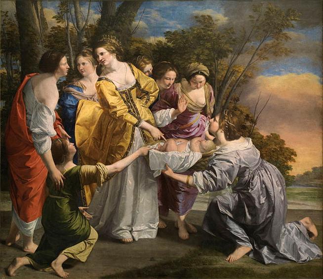 File:Mois�s salvado de las aguas (Orazio Gentileschi).jpg