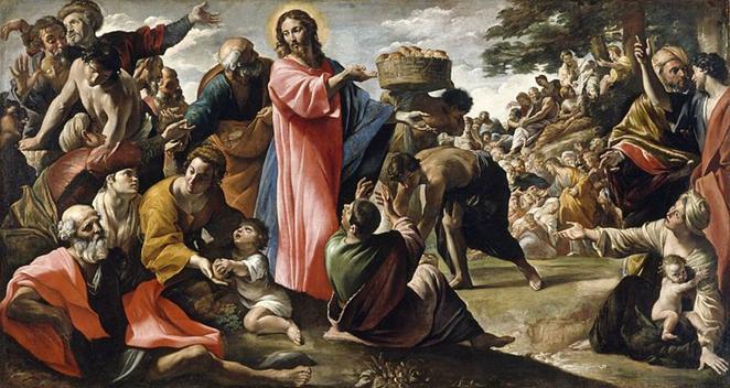 File: Giovanni Lanfranco - milagre do p�o e peixe - WGA12454.jpg