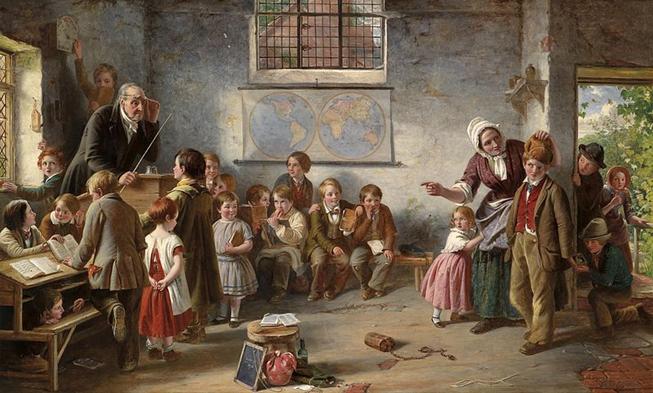 800px-Thomas_Brooks_Der_neue_Sch�ler_1854