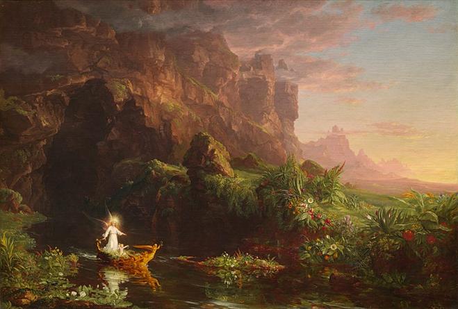 800px-Thomas_Cole_-_The_Voyage_of_Life_Childhood,_1842_(National_Gallery_of_Art)