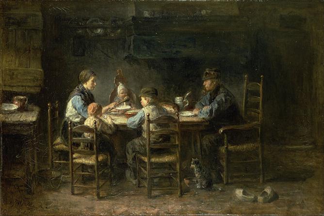 Arquivo: Jozef Isra�ls - Fam�lia de camponeses � mesa - Google Art Project.jpg