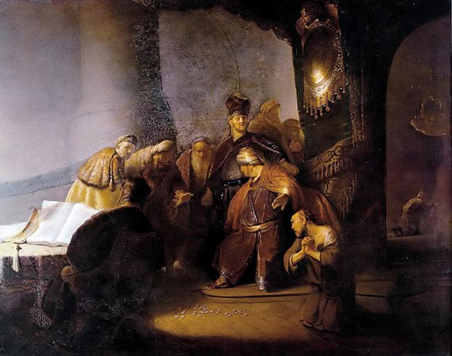 Ficheiro: Judas devolvendo as trinta pe�as de prata - Rembrandt.jpg